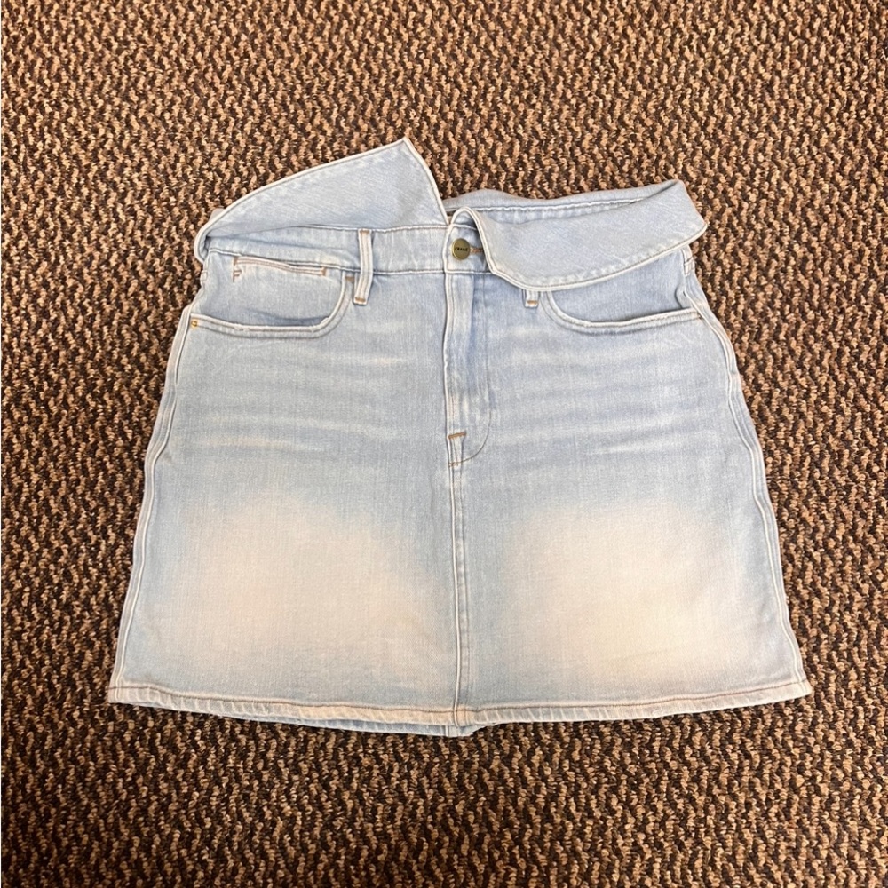 Frame Le High Mini
Fold Over Jean Skirt
Womens Sz 29